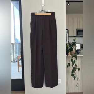 Aritzia Effortless Pants Tall - Chocolate Brown